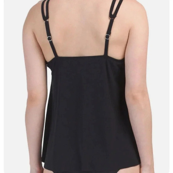 Magicsuit Miraclesuit Tankini TOP Size 8 Slimming Solid Black NWT adjustable - Picture 3 of 11